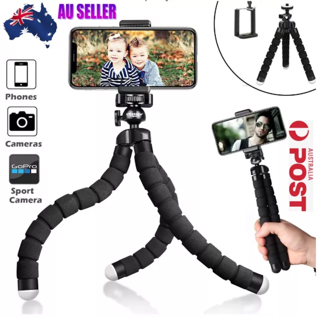 Flexible Octopus Tripod Stand For Universal Leg Style Mount Holder For Mobile AU