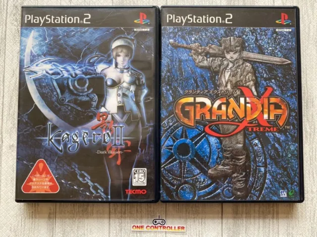SONY PlayStation 2 PS2 Kagero Ⅱ 2 Dark Illusion & Grandia Xtreme set from...