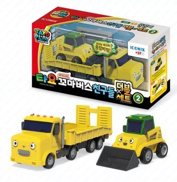 TAYO Special The Little Bus Friends Double Set 02 - Bucket, Mac