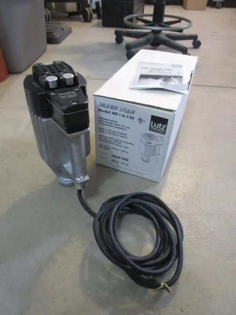 Lutz Drum Pump Motor ME I 6-120 MEI6-120V Silverstar (Refurbished)