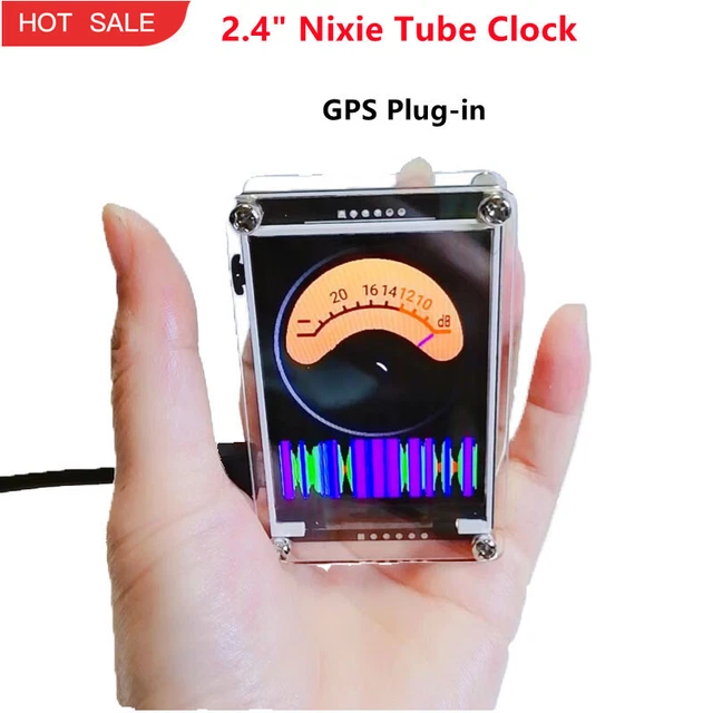 2.4& GPS PLUGIN Nixie Tube Clock VU Meter VoiceControlled Music