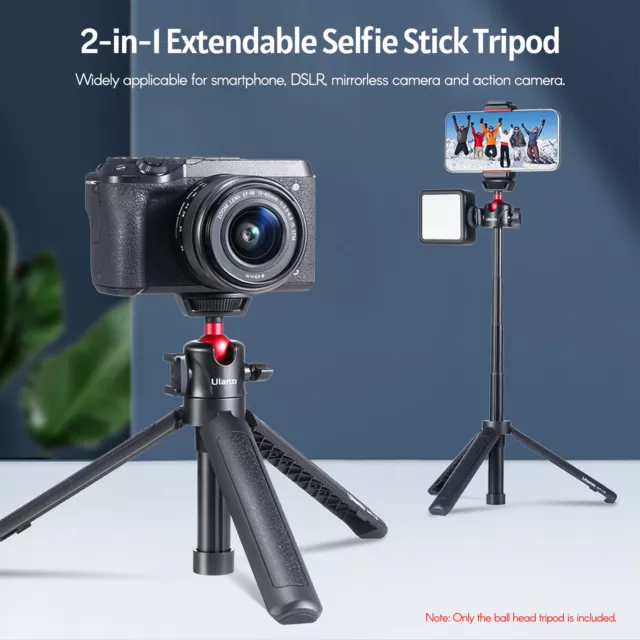 Ulanzi MT-16 Extendable Universal Selfie Stick Tripod 4-Section 360° Ball Head/