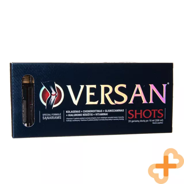 VERSAN SHOTS 200 ml 20 Doses of 10 ml For Joints With Collagen Hyaluronic Acid