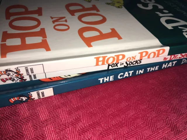 Dr Seuss Beginner Books/Hop On Pop/Fox In Socks/The Cat In The Hat New