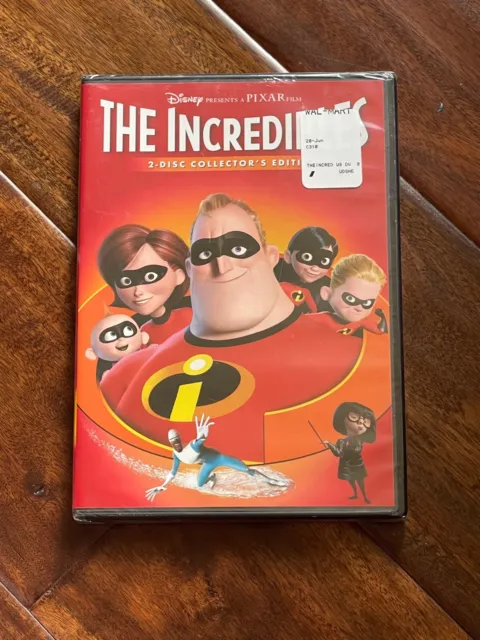 Disney Pixar The Incredibles 2 Disc Collectors Edition With DVD Bonus New Sealed