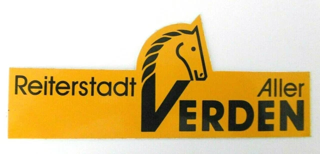 Souvenir-Aufkleber Reiterstadt Verden Aller Niedersachsen Weser Bremen 80er