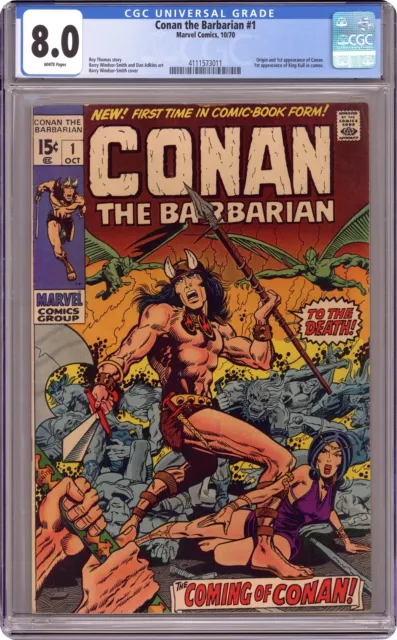 Conan the Barbarian #1 CGC 8.0 1970 4111573011 1st app. Conan