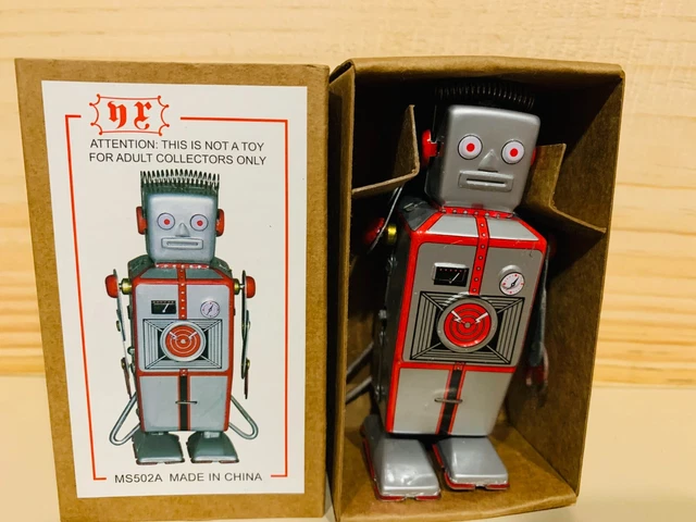 VINTAGE JOUET TIN Toys Automate Zathura En Boite Walking Robot Metallique 20 Cm EUR 90,00 - FR