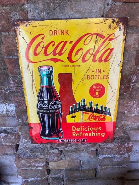 Insegna replica vintage Coca-Cola