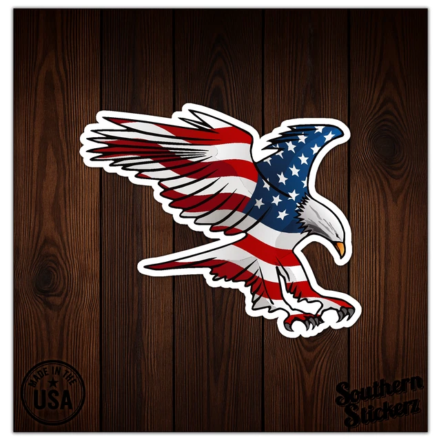 Zyn Sticker Bald Eagle & Decal - 4x4" For Car, Truck, Laptop, Cooler American Flag Sticker - Foto 13