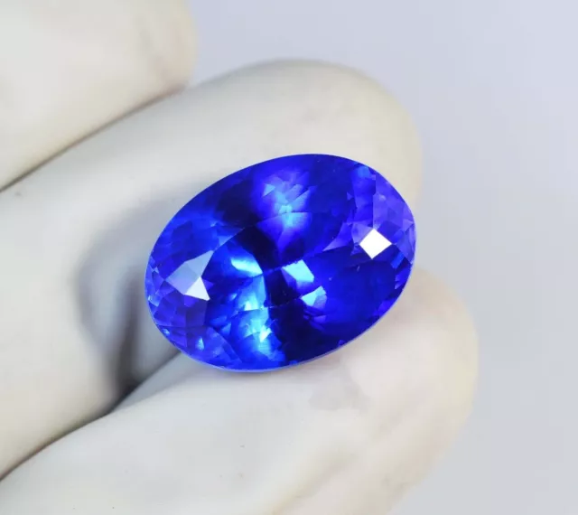 Aigue-marine bleue brésilienne naturelle de 13,05 ct, taille ovale, pierre...