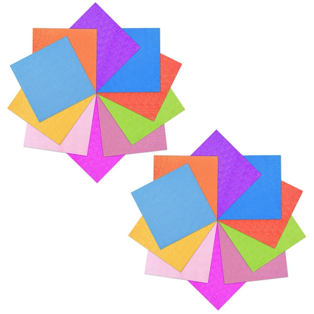 100pcs Dekorative Faltpapiere DIY Bastelpapiere Origami Papiere quadratische