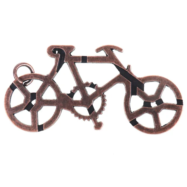 Bicycle Lock Toys Adult and Teenager Cast Metal Brain Teaser Puzzle Toy-wf