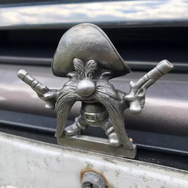 Kühlerfigur aus Metall, Coyote-Rakete/Gunner-Emblem, Auto-Motorhauben-Dekoratio 3