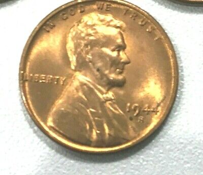 1944 S NICE Red  Uncirculated  Lincoln Wheat Cent Pennys
