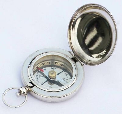 Nautical Brass Compass Push Button Compass Marine Pocket Compass