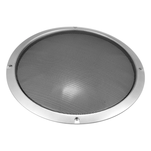Copertura Griglia Altoparlante Auto Rotonda Griglia 10" Argilla Argento
