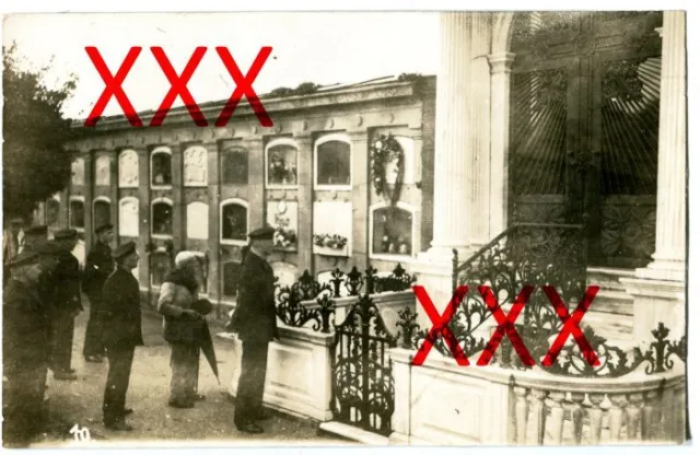 KREUZER EMDEN - orig. Foto, Begräbnismauer, La Coruna, Auslandsreise 1926-28
