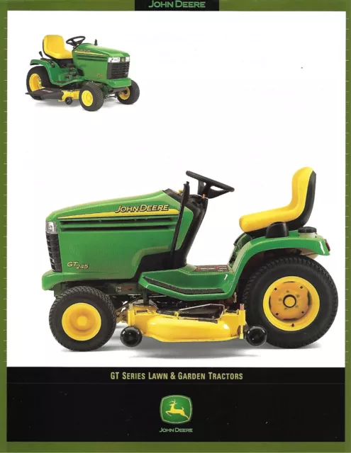 Lawn Garden Tractor Data Sheet - John Deere - GT225 et al c2001 Brochure (LG300)