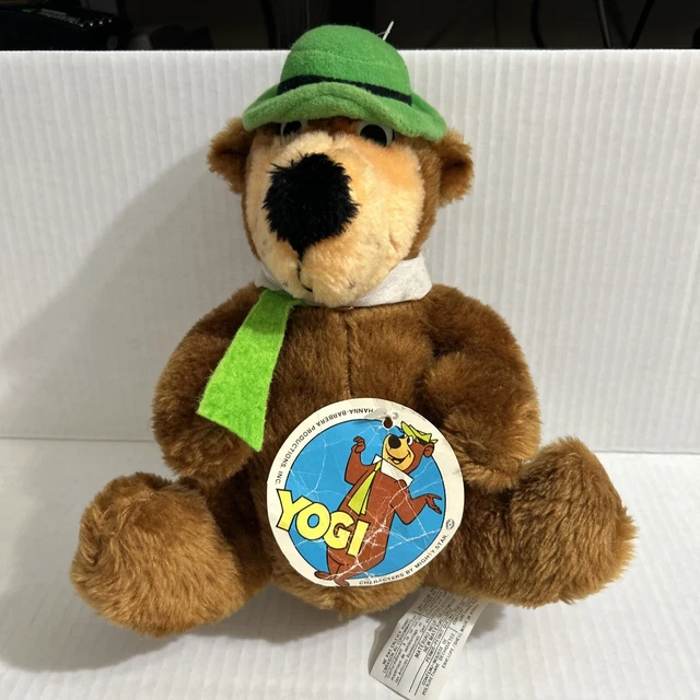 MIGHTY STAR YOGI Bear HannaBarbera Vintage 1980 Plush 9" Stuffed