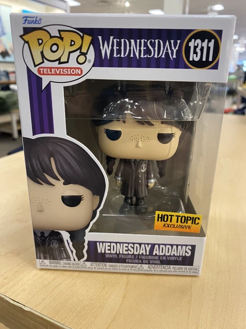 Funko Pop Netflix TV Wednesday Addams #1311 Hot Topic Metallic  In Hand