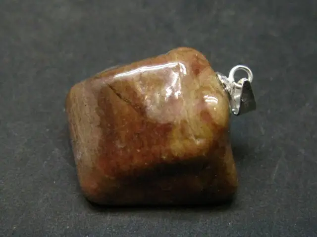 Bustamite Silver Pendant  From South Africa - 1.2" - 8.3 Grams
