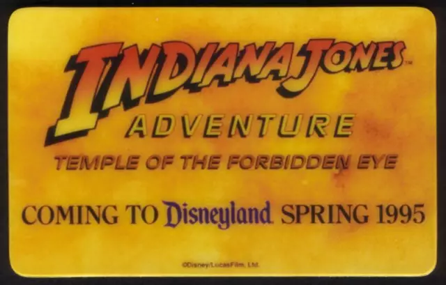 THE INDIANA JONES Adventure 'Coming To Disneyland' Disney LucasFilm ...