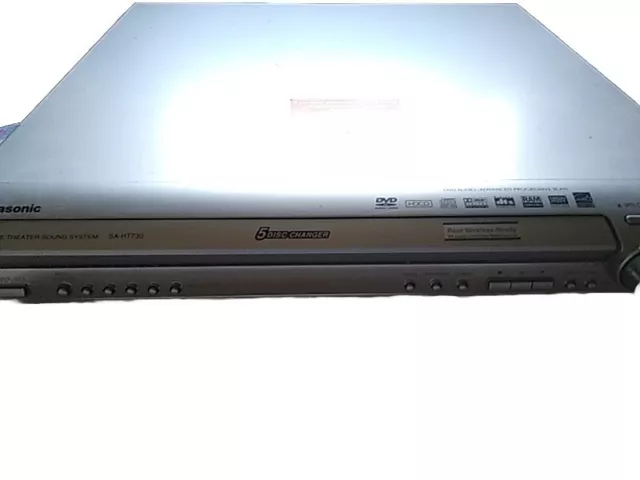 Sistema de cine en casa Panasonic DVD 5.1 con cambiador de DVD/CD de 5 discos SA-HT730 para repuestos