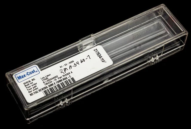 Northrop Grumman ND:YAG 3mm x 70mm Laser Cavity Pump Lamp Crystal Rod PARTS