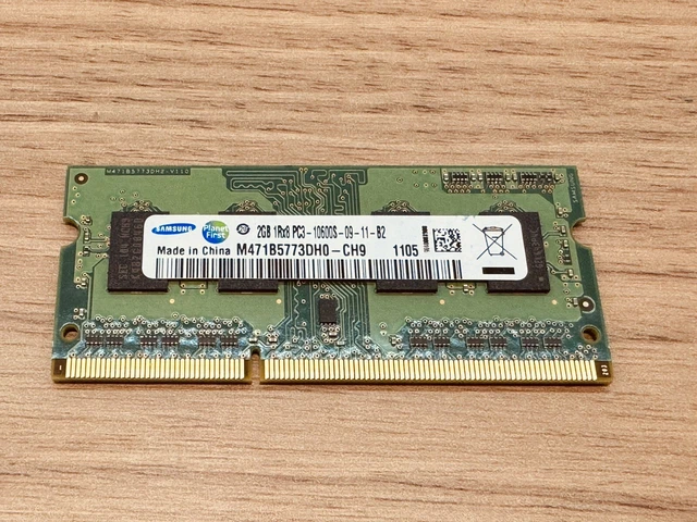 Samsung DDR3 1333Mhz 4GB 2Rx8 PC3-10600S SODIMM Laptop Memory RAM