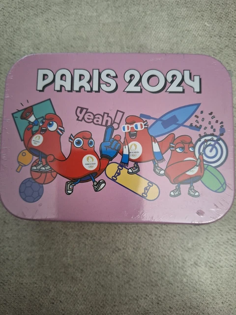 Boîte en métal de 24 pansements Jeux olympiques Paris 2024