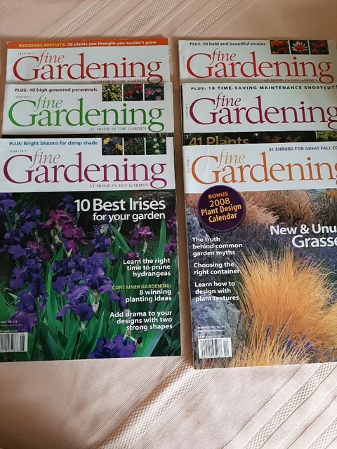 Taunton Fine Gardening Magazine 2007 Lot of 6 No 113-118 Landscape design flower