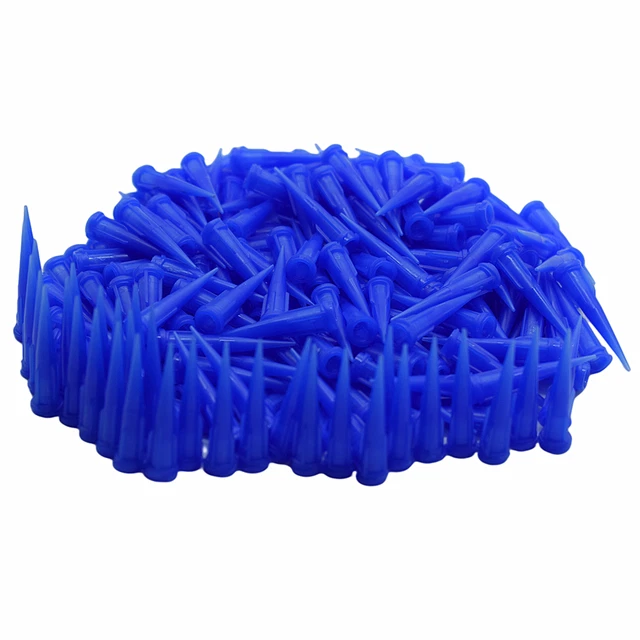 1000pcs Adhesive Dispensing Needles 22G Tapered Needle Blunt Glues Syringe Tips