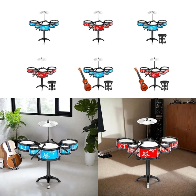 Simulation Drum Sets, Instrument Set, Early Educational Toys, Jazz Drum Musical