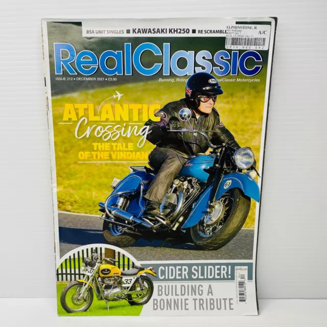 Real Classic Motorcycle Magazine - Issue 212 December 2021 Motor Cycle Bike Mag