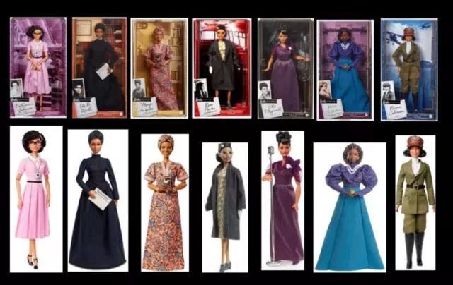 Barbie Inspiring Women Series 7 Dolls Maya Angelou Katherine Johnson Rosa Parks