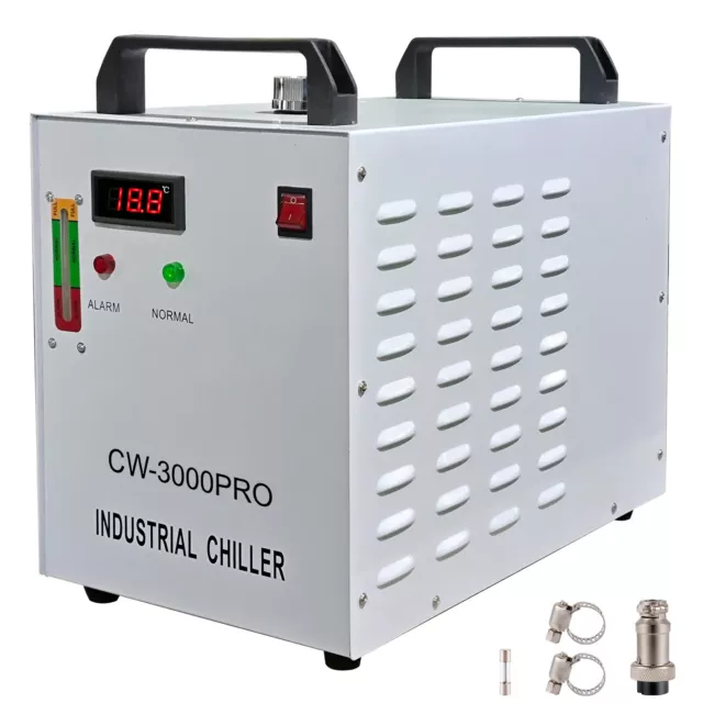 VEVOR Industrial Water Chiller CW-3000 Upgraded 16 L/min CO2 Laser Tube Engraver