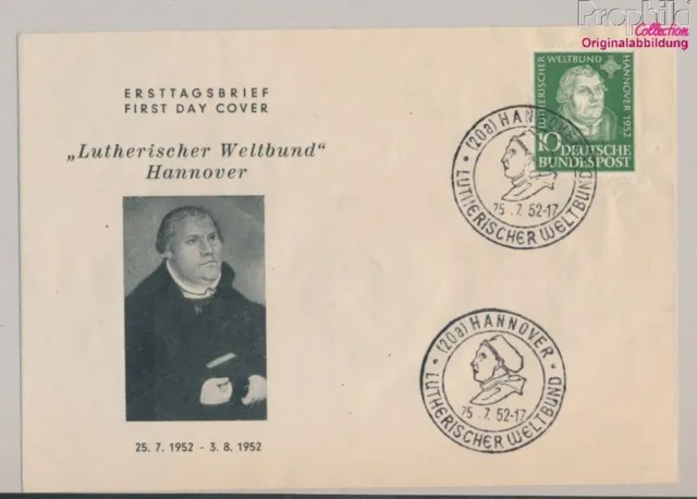 FRD (FR.Germany) 149 (complete issue) FDC 1952 M. Luther (10257245