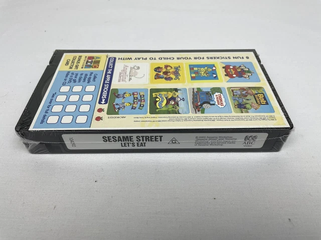SESAME STREET - Let's Eat Funny Food Songs - VHS - New Sealed Tape! £30