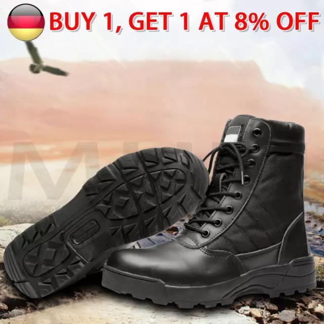 # Armee-Kampfstiefel zum Schnüren, atmungsaktiv, hoch oben, leicht, für Herren (