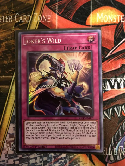 Yugioh Joker’s Wild KICO-EN007 Super Rare 1st Edition Near Mint