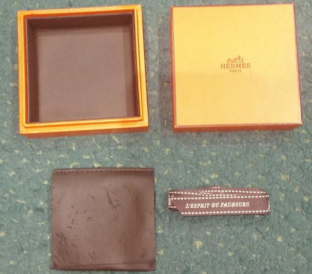 Petite Boîte à Bijoux Hermès Rectangle - Écrin Vintage Paris, Occasion, Parfait Pour Ranger Ou Offrir
