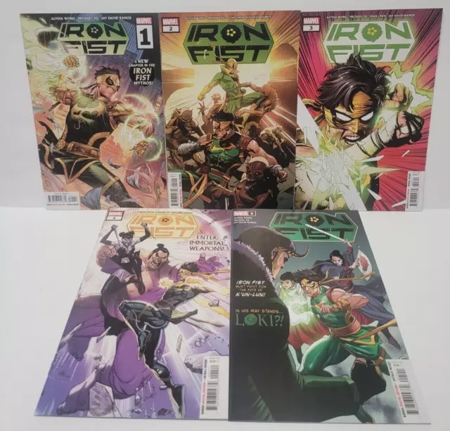 Iron Fist #1-5 Cover A Set (2022) Marvel Comics - Variant covers / Key Issues