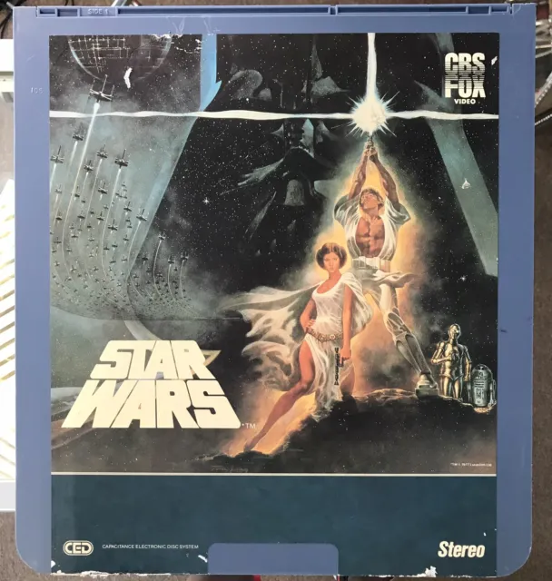 Star Wars RCA CED Capacitance Electronic Video Disc 1982 CBS Fox First Vintage