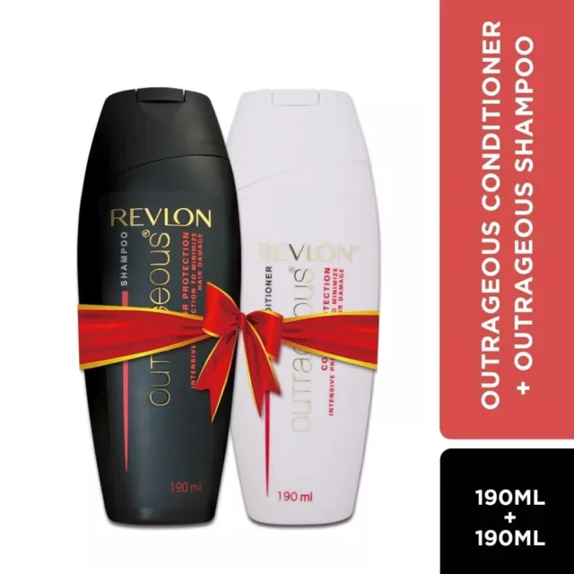 Revlon Outrageous Shampoo & Conditioner, 190ml + 190ml Combo FREE SHIPPING