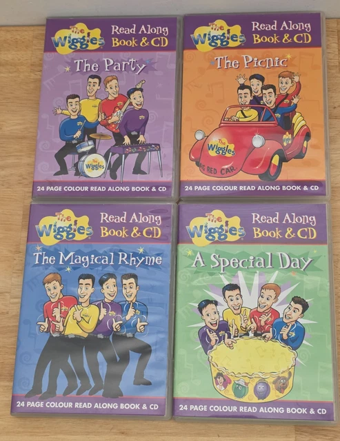 THE WIGGLES READ Along Book & CD Complete Set 2002 Party Picnic Magical ...
