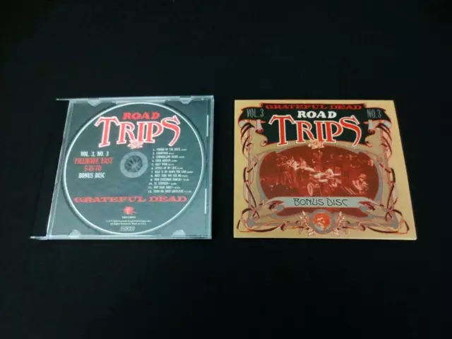 Grateful Dead Road Trips Vol. 3 No. 3 Bonus Disc CD Fillmore East 5-15-70 1970