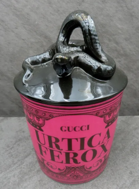 Gucci Wohnkultur Richard Ginori Glas Porzellan Schlange Deckeltopf UVP £680 SELTEN 3