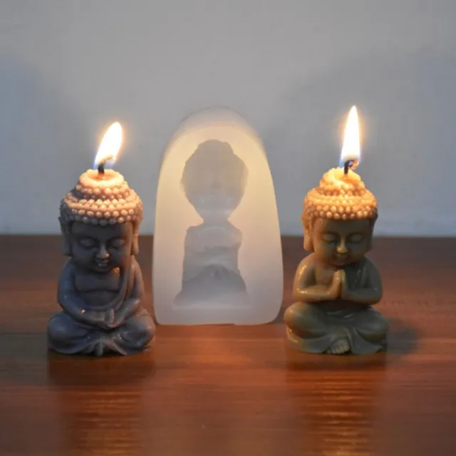 Buddhism Desktop Decoration Candle Mold Soap Mould Baking Silicone Mold