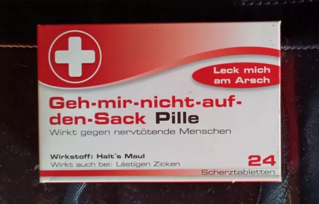 Geh Mir Nicht Auf Den Sack Pillen 24 Schoko Dragees